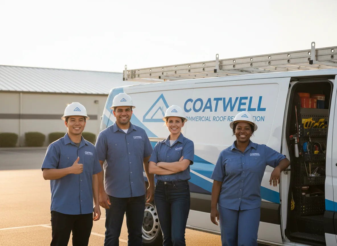 Commercial roof coating company in Stover, MO