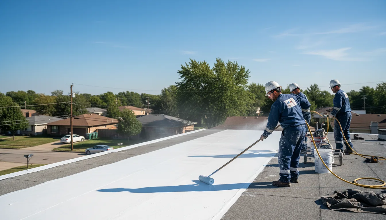 Commercial roof coating in Stover, MO near me